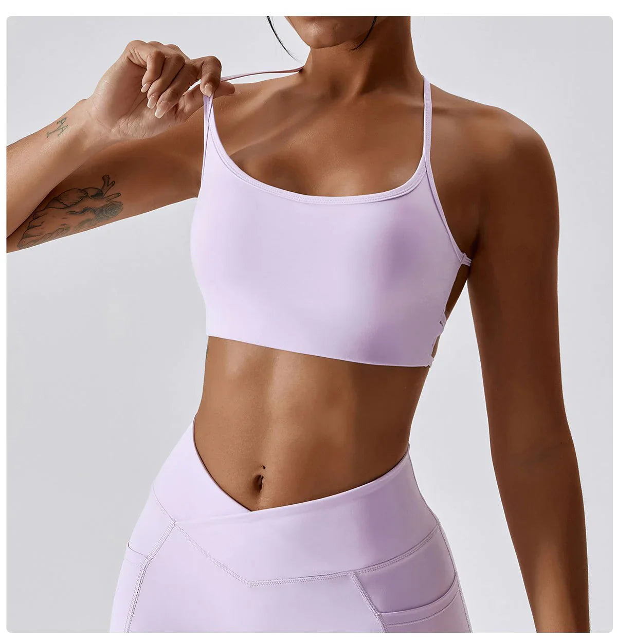 Jewels Strappy Sports Bra