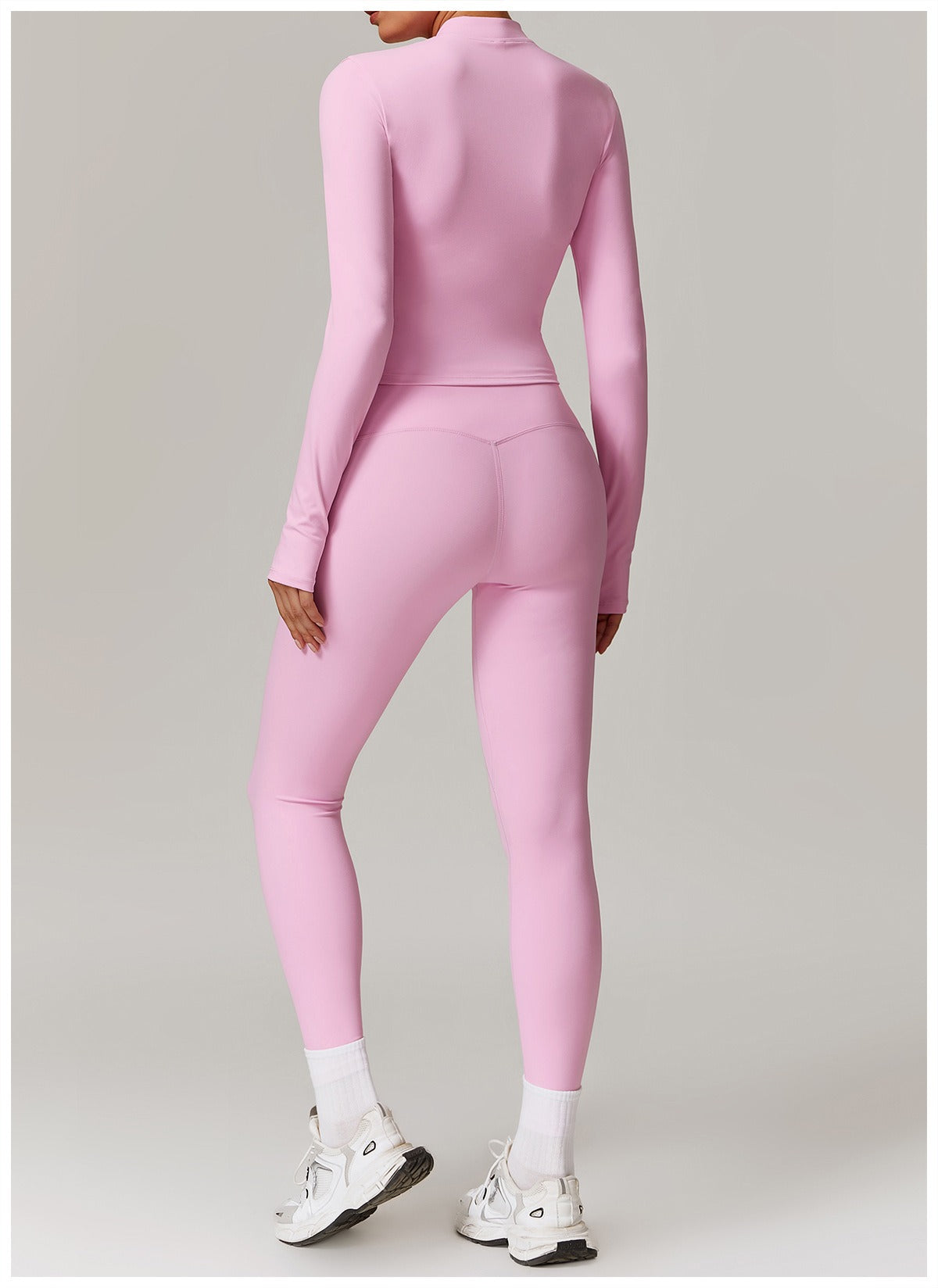 Zoe Zip Top and Legging Set Pink