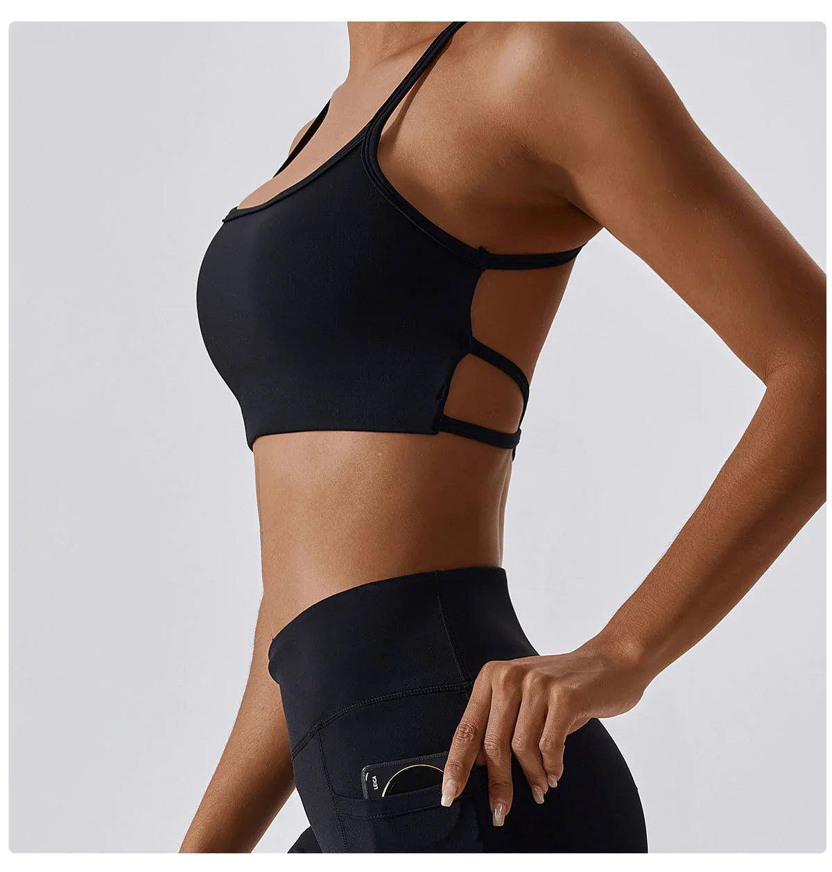 Jewels Strappy Sports Bra