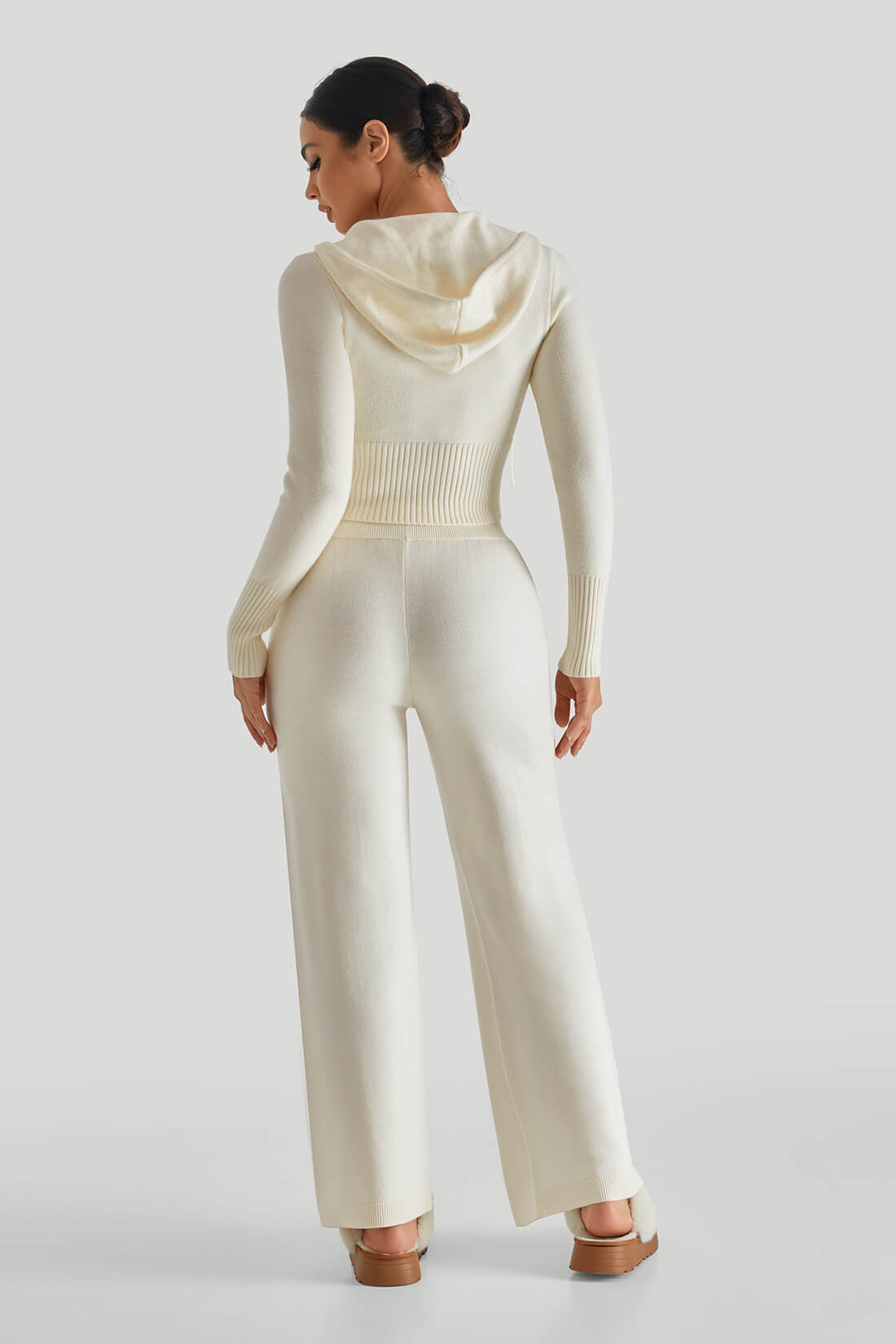 Sweater Weather Pant Set Cream