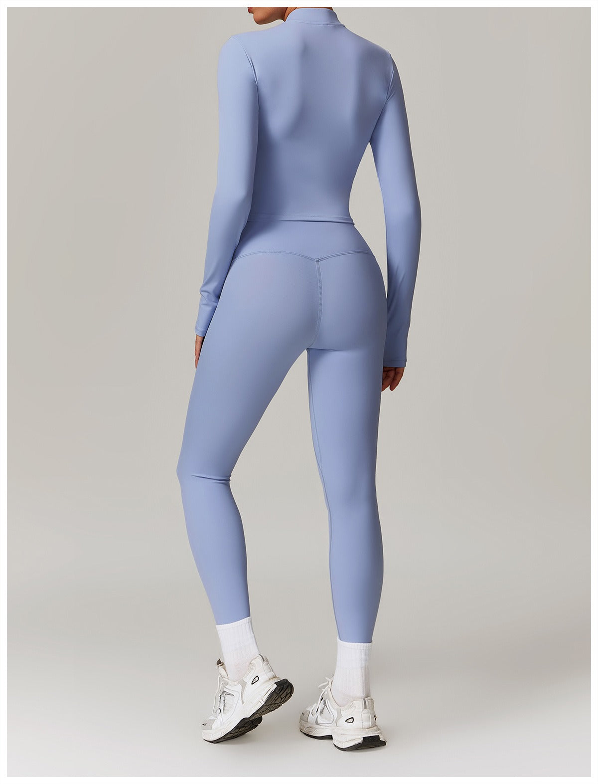 Zoe Zip Top and Legging Set Blue