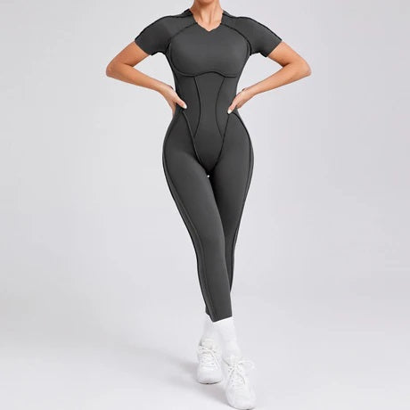 Gianna Body Shape Jumpsuit Grey