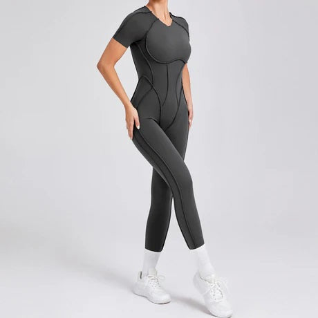 Gianna Body Shape Jumpsuit Grey