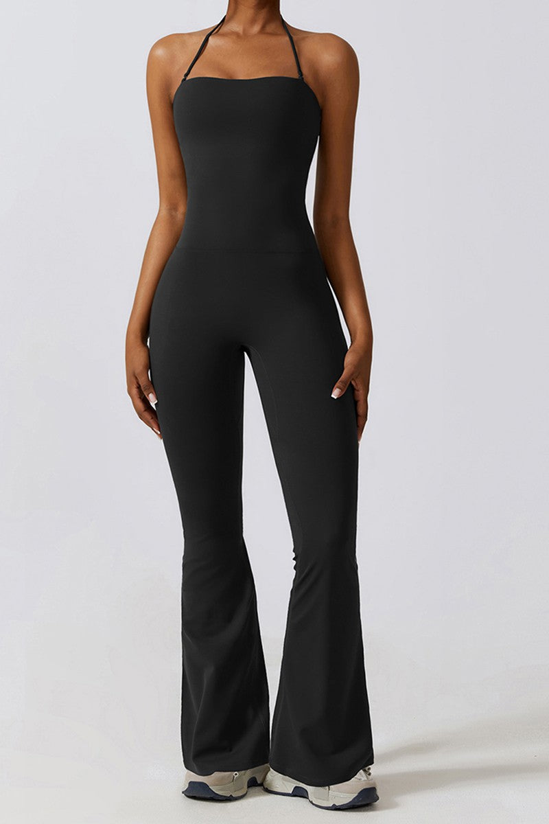 Bella Flare Jumpsuit Black