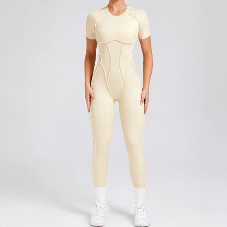 Gianna Body Shape Jumpsuit Cream