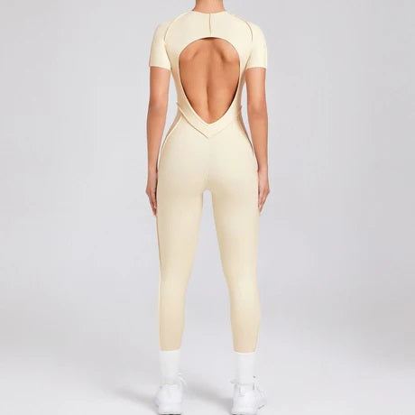 Gianna Body Shape Jumpsuit Cream