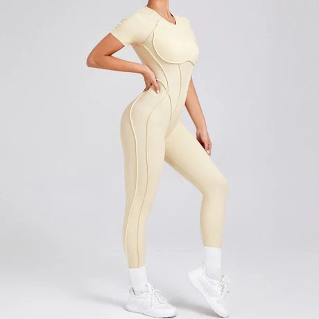 Gianna Body Shape Jumpsuit Cream