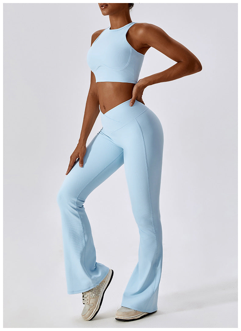 Claudia Flare Pant Set Blue