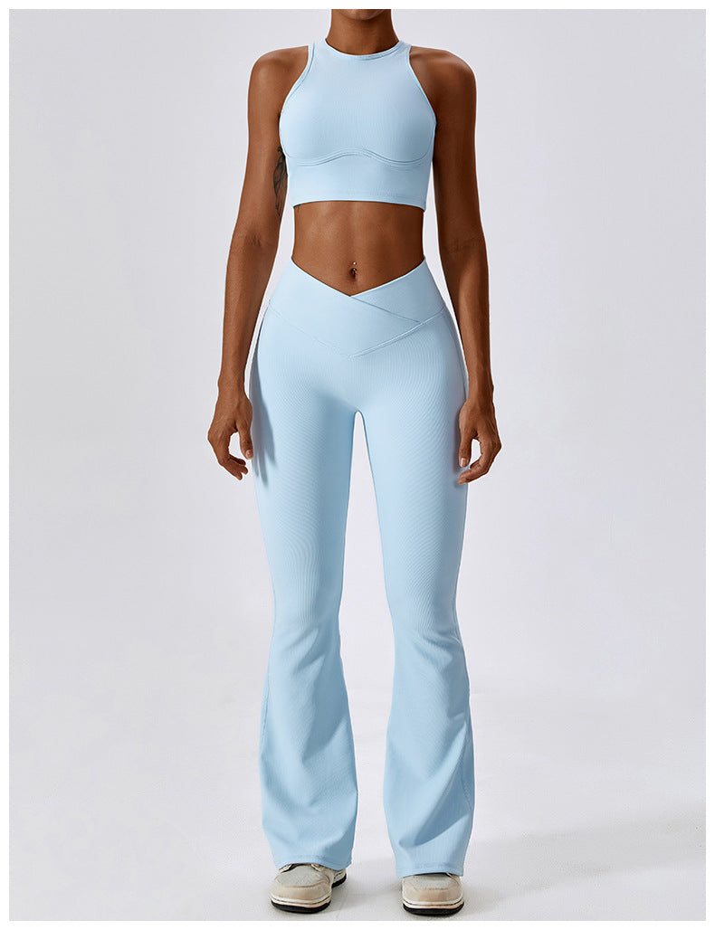 Claudia Flare Pant Set Blue