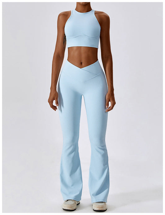 Claudia Flare Pant Set Blue